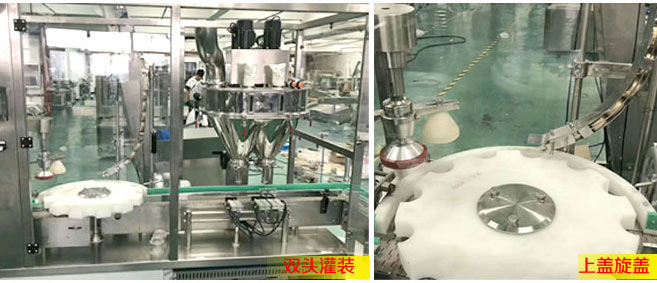 全自動粉劑灌裝旋蓋聯動線細節(jié)圖