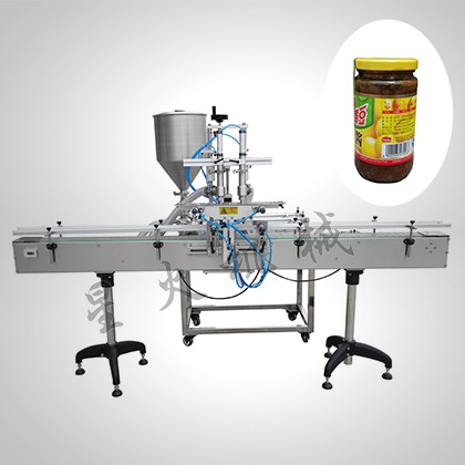 雙頭自動辣椒醬灌裝機