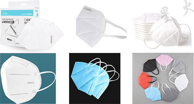 星火kn95口罩機械設備包裝樣品